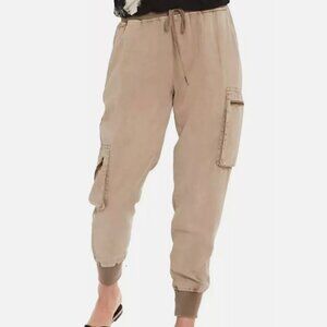 Young Fabulous & Broke 100% Tencel Jupiter Jogger Desert Khaki Pants Size M